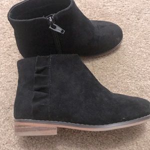 Girls Black Ankle Boots Size 11